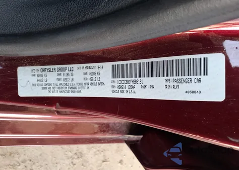 2015 Chrysler 200 S from USA, damaged, VIN 1C3CCCBB1FN585191
